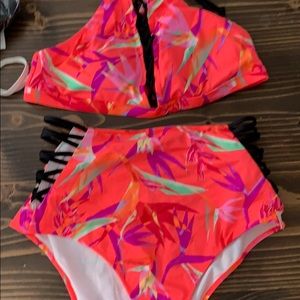 NWT PINK VICTORIA SECRET 2 piece swim suit